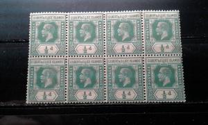 Gilbert & Ellice #27 MNH block of 8 e191.3215