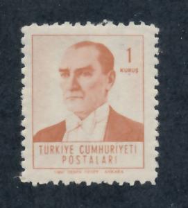 Turkey 1961 Scott 1525 MH - 1k, Kemal Ataturk 