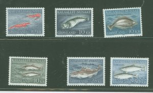 Greenland #136-141  Single (Complete Set)