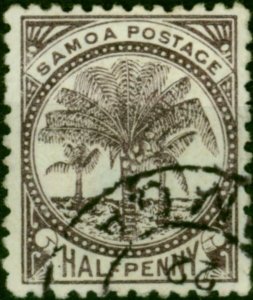 Samoa 1887 1/2d Purple-Brown SG27 V.F.U