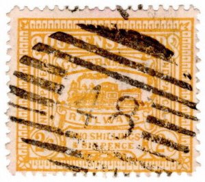 (I.B) Australia - Queensland Railways : Parcel Stamp 2/6d