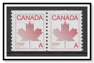 Canada #908 A Coil Pair MNH