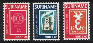 Suriname Europa Stamps 3v 2006 MNH SG#2140-2142