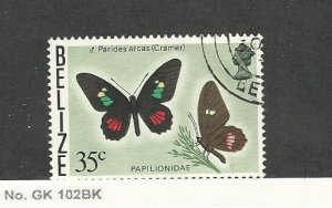 Belize, Postage Stamp, #355A Used, 1977 Butterfly