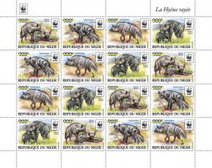 WWF overprint: Hyena (gold foil)