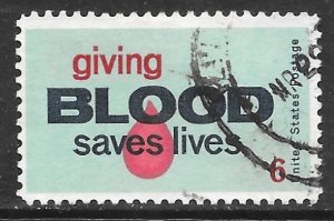 USA 1425: 6c Giving Blood Saves Lives, used, F-VF