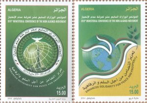 Algeria 2014 MNH Stamps Scott 1622-1623 Dove Peace Development Solidarity