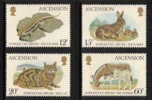 ASCENSION 1983 Introduced Species; Scott 336-39, SG 345-48; MNH