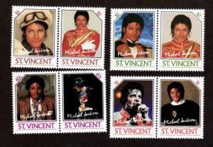 St Vincent # 894-902 Mint Michael Jackson!