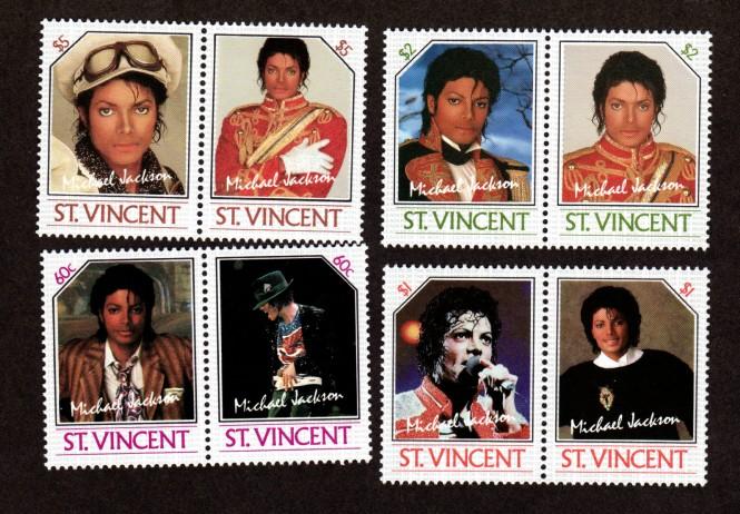 St Vincent # 894-902 Mint Michael Jackson!