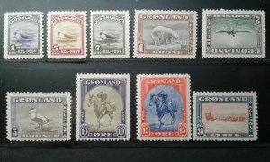 Greenland #10-18 MNH e1912.5624