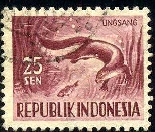 Otter, Indonesia stamp SC#428 used