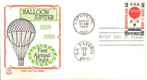 #C54 Balloon Jupiter Tri-Color FDC