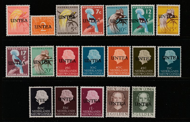 Netherlands New Guinea a MNH lot of UN overprints