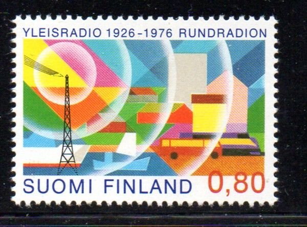 Finland Sc 588 1976 Radio Broadcasting Anniversary stamp mint NH