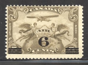 Canada Scott C3 Unused HROG - 1932 6c on 5c #C1 Surcharged - SCV $9.00