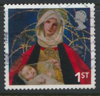 GB SG 2583 SC# 2327b Used Christmas Madonna & Child 1st Class see details