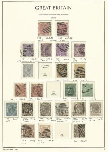 Great Britain Stamp Collection on Lighthouse Page 1867-80, #49//60 SCV $2875