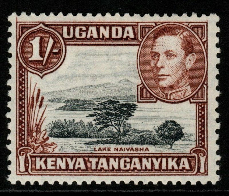 KENYA, UGANDA & TANGANYIKA SG145a 1942 1/= BLACK & BROWN MTD MINT 