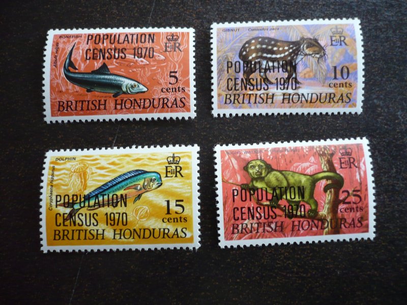 Stamps - British Honduras - Scott# 251-254 - Mint Never Hinged Set of 4 Stamps