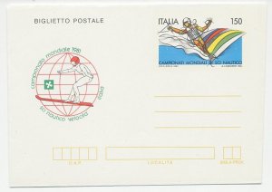 Postal stationery Italy 1981 Water skiing - World Championships