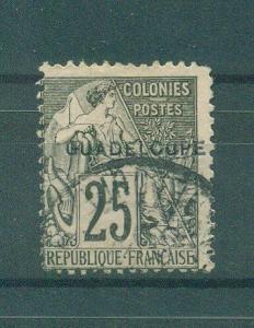 Guadeloupe sc# 21 used cat value $5.25