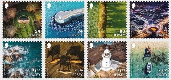 Jersey 2021 MNH Stamps Jersey From The Air Lighthouse Animals Ships Canoeing