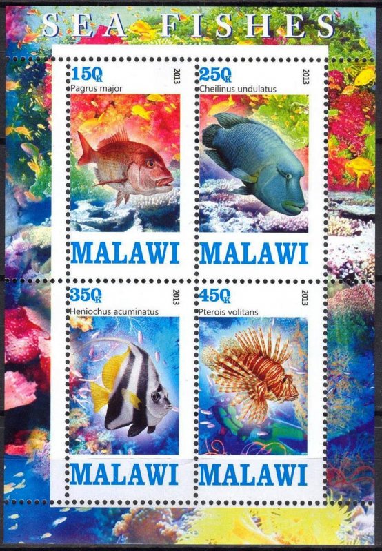 Malawi 2013 Marine Life Fishes I MNH** Cinderella !