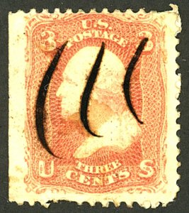 U.S. #94 USED PEN CANCEL