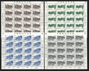 Faroe Is. Old Torshavn Views 4v Sheets 1981 MNH SC#59-62 SG#58-61