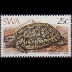S.W.AFRICA 1982 - Scott# 487 Tortois 5c LH