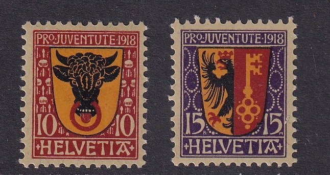 Switzerland   #B10-B11  MNH  1918   Pro Juventute