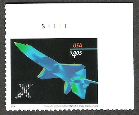 4018 $4.05 X-PLANE PRIORITY MAIL STAMP Mint NH