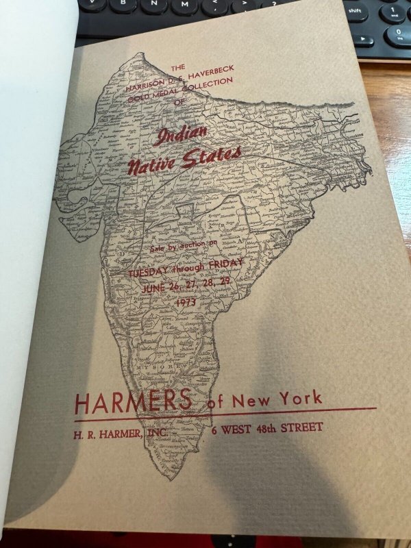 HR Harmer Jun. 1973, Indian Native States Harrison Haverbeck Collection, BOUND