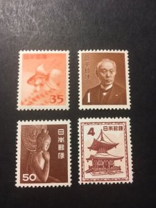 Japan sc 556-559 MNH