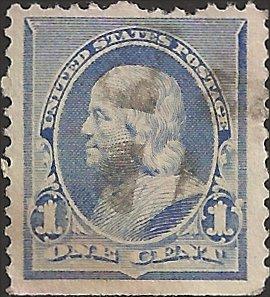 # 219 DULL BLUE USED BEN FRANKLIN SCV-0.75