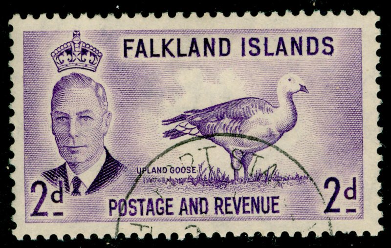 FALKLAND ISLANDS SG174, 2d violet, VERY FINE USED.