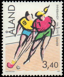 Finland-Aland Islands #134, Complete Set, 1997, Soccer, Never Hinged