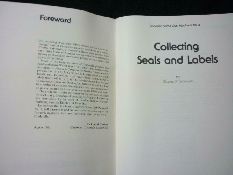 COLLECTING SEALS AND LABELS by CHARES D RAVINOVITZ