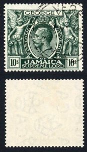 Jamaica SG89 10/- Wmk Mult Crown CA (the Top and Key Value) Cat 160 Pounds