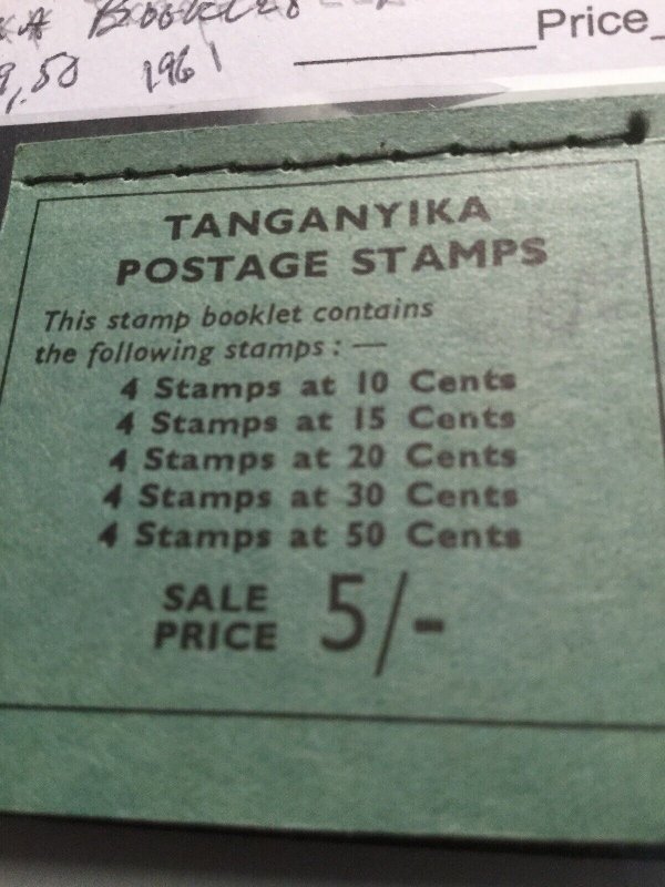 Tanganyika Stamps Scott #46-50 Mint Never Hinged 1961 4 Of Each In Booklet! 