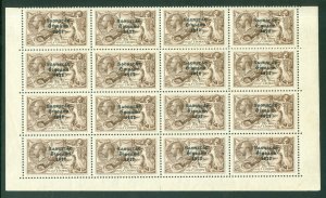 SG 64 Ireland 1922-23. 2/6 chocolate-brown. A fine unmounted mint block of...