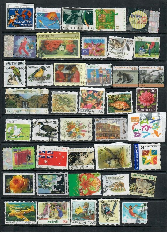 AUSTRALIA MIX x 42 ,ALL DIFFERENT USED LOT 71 