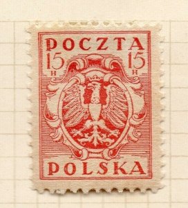 Poland 1919 Early Issue Fine Mint Hinged 15h. NW-184375