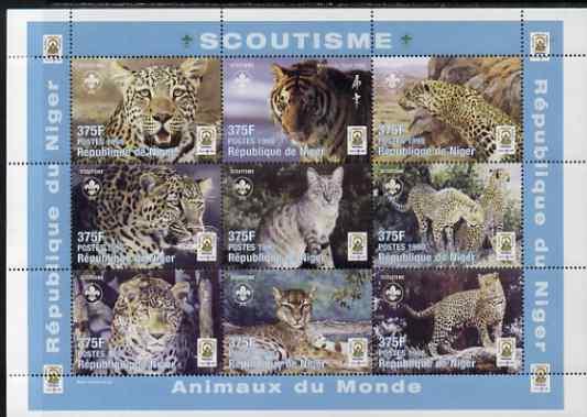 Niger Republic 1998 Animals of the World - Big Cats perf ...