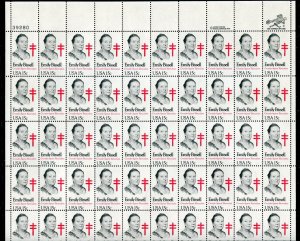 1823 Emily Bissell Sheet of 50 15¢ Stamps MNH