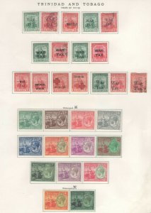 Trinidad + Tobago Stamps 1917-28 Approx. CV. $210 (JH 9/22) GP 