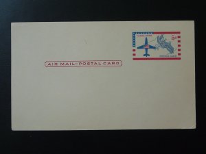 aviation air mail stationery card Canal Zone USA