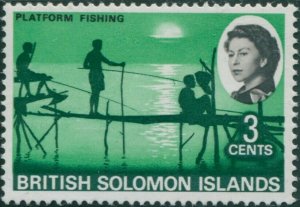 Solomon Islands 1968 SG168 3c Platform Fishing MLH