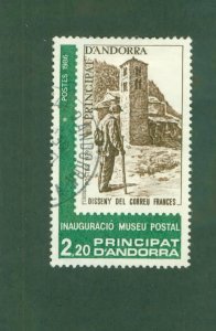 FRENCH ANDORRA 343 USED BIN $1.00